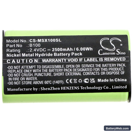 Microsoft Xbox One X Replacement Battery, 2.4V, 2500mAh, Ni-MH 5