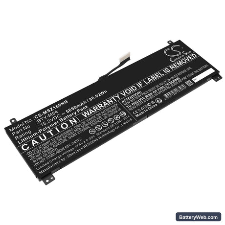 MSI Creator Z16 A11UET-031UK Replacement Battery, 15.2V, 5850mAh, Li-Polymer 1