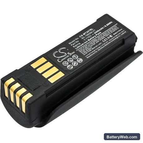 Zebra MT2000 Replacement Battery, 3.7V, 2400mAh, Li-ion 1