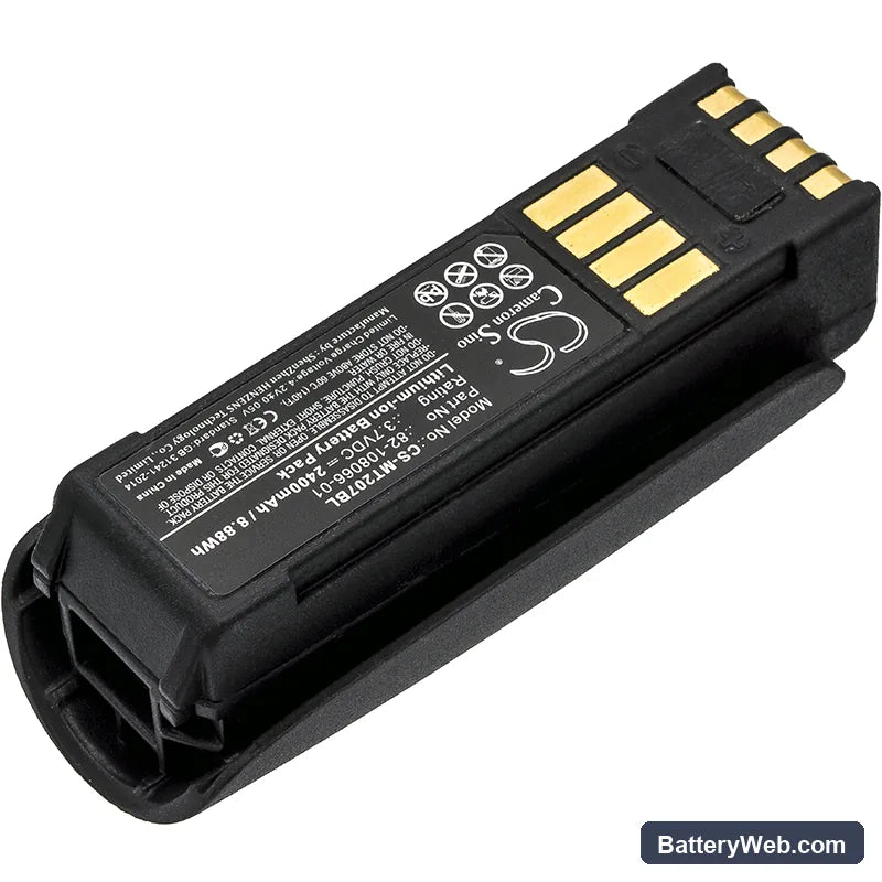 Zebra MT2000 Replacement Battery, 3.7V, 2400mAh, Li-ion 2