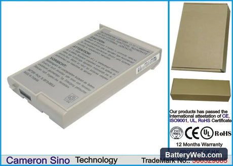 Mitac MiNote 8100 Replacement Battery, 11.1V, 6600mAh, Li-ion 1