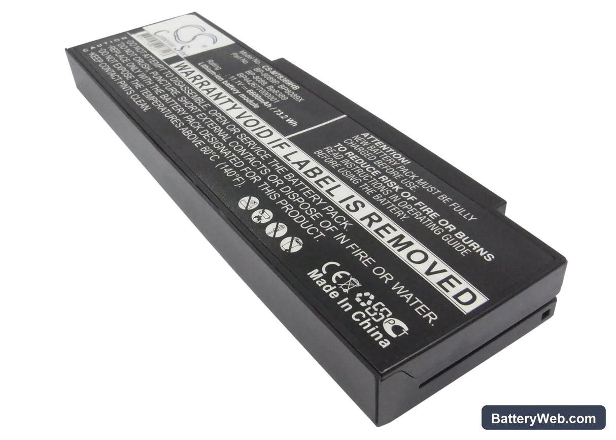 Mitac MiNote 8889 Replacement Battery, 11.1V, 6600mAh, Li-ion 1