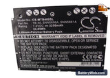 Motorola MZ604 Replacement Battery, 7.4V, 3250mAh, Li-Polymer 5
