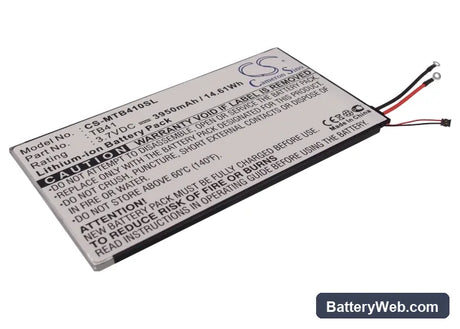 Motorola MZ609 Replacement Battery, 3.7V, 3950mAh, Li-Polymer 1