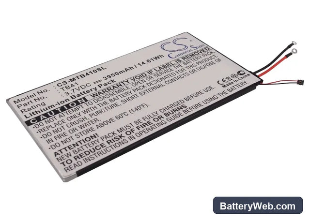 Motorola MZ609 Replacement Battery, 3.7V, 3950mAh, Li-Polymer 1