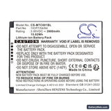 iMozen TC601 Replacement Battery, 3.85V, 3900mAh, Li-ion 4