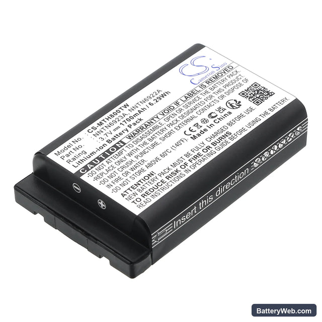 Motorola MTH800 Replacement Battery, 3.7V, 1700mAh, Li-ion 1