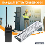 Motorola 53871 Replacement Battery, 4.8V, 1200mAh, Ni-MH 6