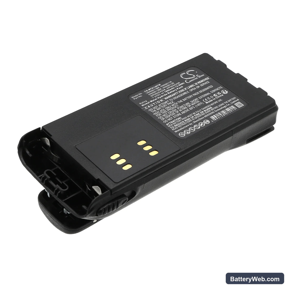 Motorola CT150 Replacement Battery, 7.2V, 1800mAh, Ni-MH 1