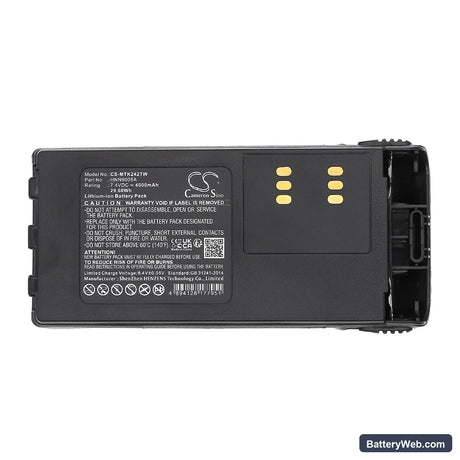 Motorola CT150 Replacement Battery, 7.4V, 4000mAh, Li-ion 5