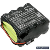 Martel BetaGauge 330 Replacement Battery, 9.6V, 2000mAh, Ni-MH 1