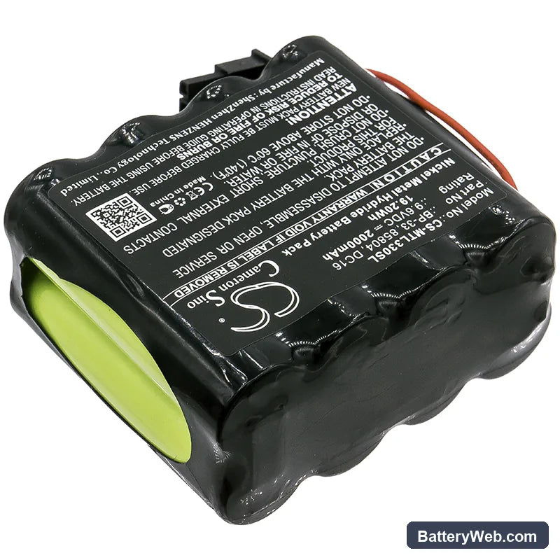 Martel BetaGauge 330 Replacement Battery, 9.6V, 2000mAh, Ni-MH 2