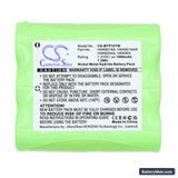 Motorola HT10 Replacement Battery, 7.2V, 1000mAh, Ni-MH 3