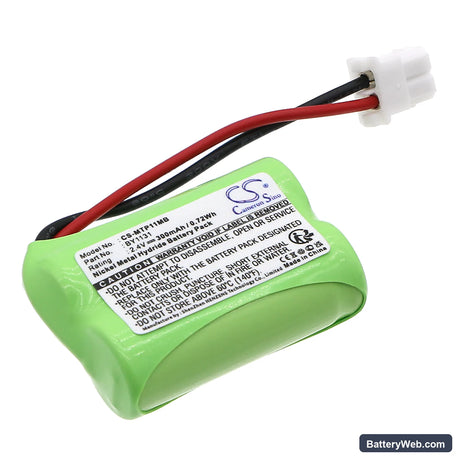 Motorola MBP11 Replacement Battery, 2.4V, 300mAh, Ni-MH 1