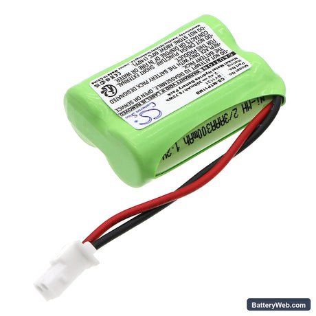 Motorola MBP11 Replacement Battery, 2.4V, 300mAh, Ni-MH 2