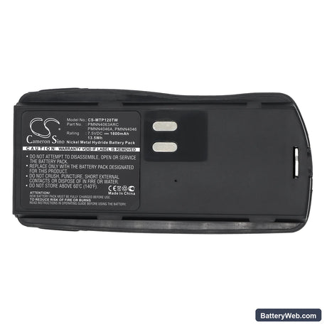 Motorola GP2000 Replacement Battery, 7.5V, 1800mAh, Ni-MH 5