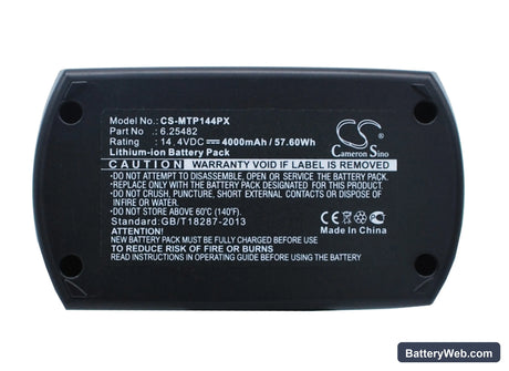 Metabo BSZ 14.4 Replacement Battery, 14.4V, 4000mAh, Li-ion 1