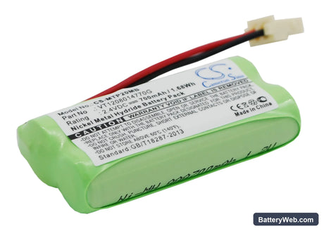 Motorola MBP20 Replacement Battery, 2.4V, 700mAh, Ni-MH 2