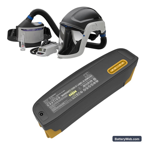 3M TR-300+ Powered Air Respirator Replacement Battery, 12.6V, 4000mAh, Li-ion 6