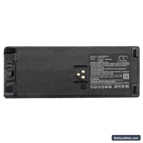 Motorola GP900 Replacement Battery, 7.4V, 1200mAh, Li-ion 5
