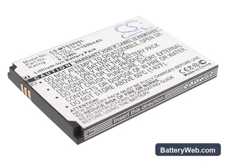 Seals TS3 Replacement Battery, 3.7V, 1550mAh, Li-ion 1