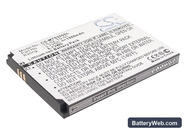 Seals TS3 Replacement Battery, 3.7V, 1550mAh, Li-ion 1