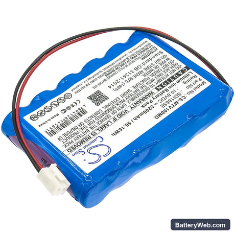 Mekics Mtv 1000 Replacement Battery, 10.8V, 5200mAh, Li-ion 2