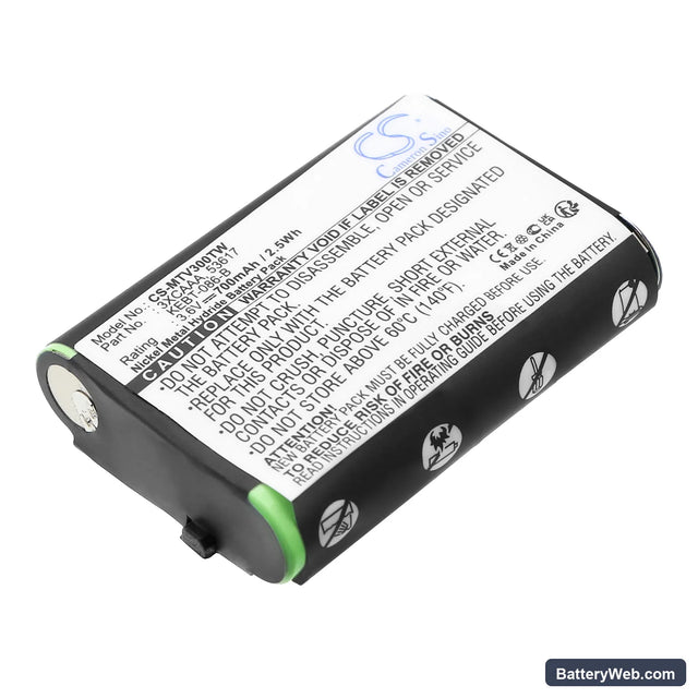 Motorola SX800 Replacement Battery, 3.6V, 700mAh, Ni-MH 1
