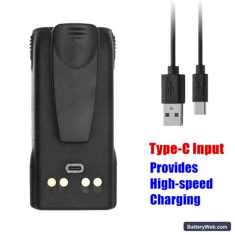 Motorola XTS1500 Replacement Battery, 7.4V, 3350mAh, Li-ion 6