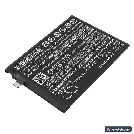 Motorola Moto G 5G 2025 Replacement Battery, 3.91V, 4900mAh, Li-Polymer 2
