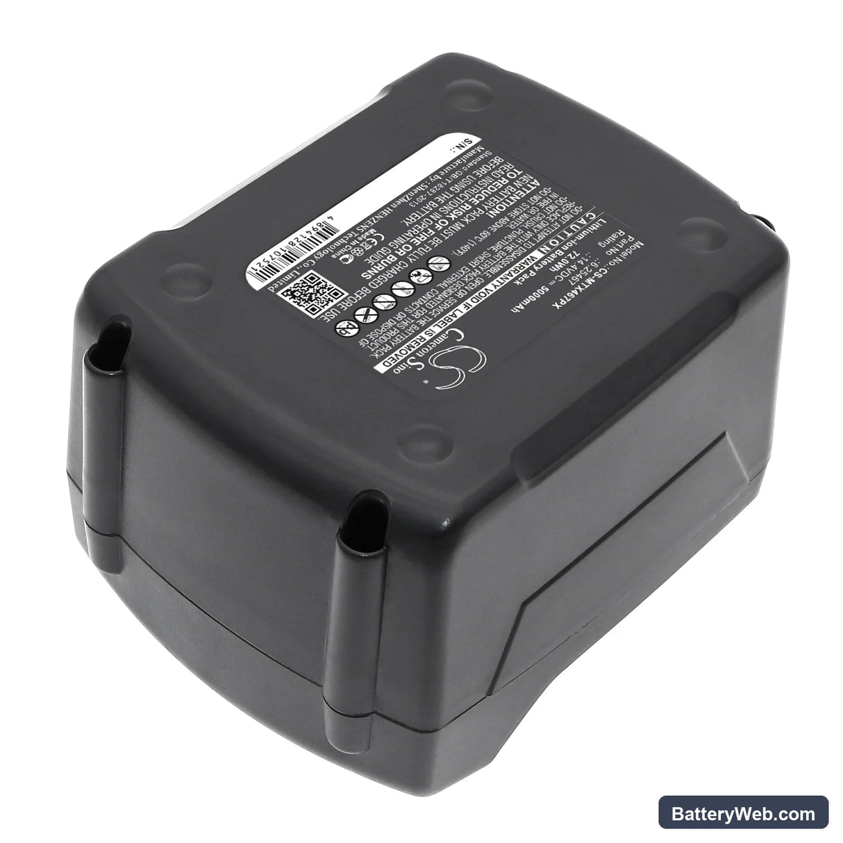 Metabo BS 14.4 LTX Impuls Replacement Battery, 14.4V, 5000mAh, Li-ion 4