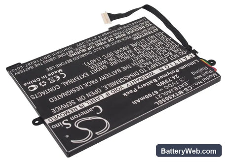 Motorola Xoom Family Edition Replacement Battery, 3.7V, 6700mAh, Li-Polymer 2