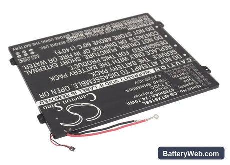 Motorola Xoom 2 10.1 Replacement Battery, 3.7V, 6700mAh, Li-Polymer 2