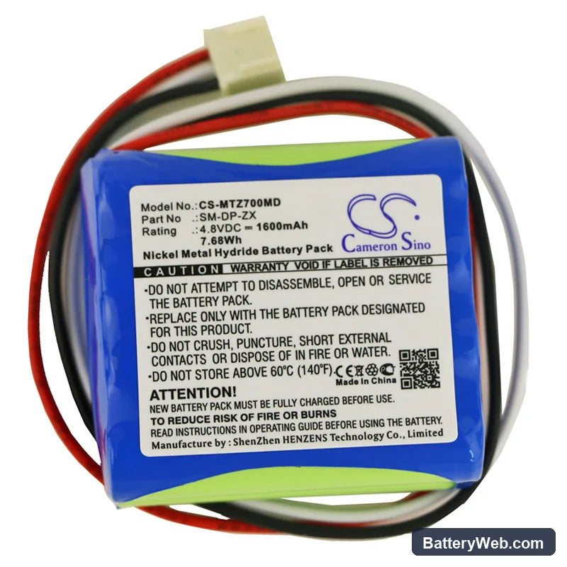 Morita SM-DP-ZX Replacement Battery, 4.8V, 1600mAh, Ni-MH 3