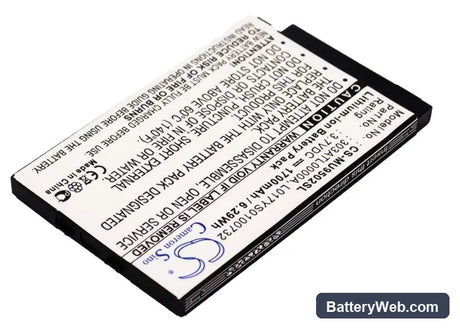 I-Mate Ultimate 9502 Replacement Battery, 3.7V, 1700mAh, Li-Polymer 2