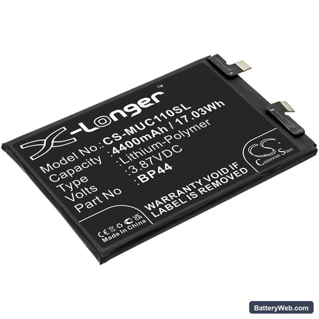 Xiaomi Civi 5G Replacement Battery, 3.87V, 4400mAh, Li-Polymer 1