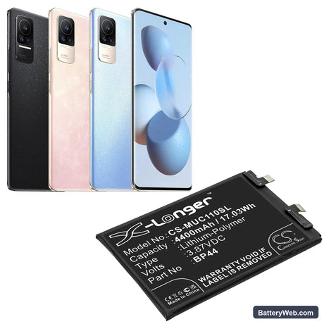 Xiaomi Civi 5G Replacement Battery, 3.87V, 4400mAh, Li-Polymer 5