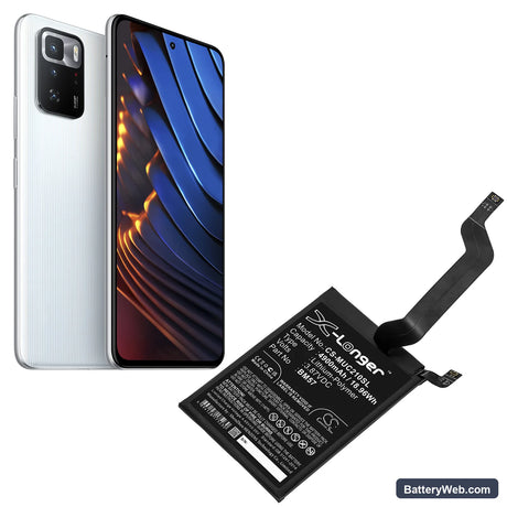 Poco X3 GT Replacement Battery, 3.87V, 4900mAh, Li-Polymer 5