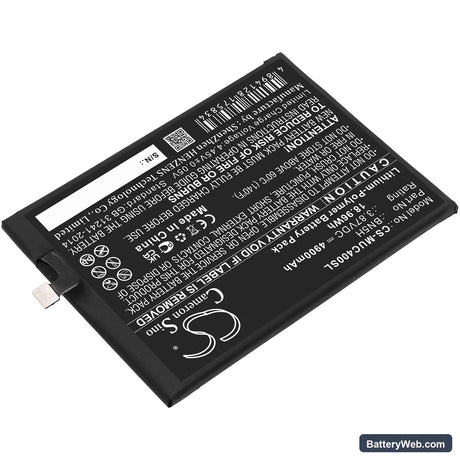 Poco M4 5G Replacement Battery, 3.87V, 4900mAh, Li-Polymer 2