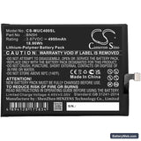 Poco M4 5G Replacement Battery, 3.87V, 4900mAh, Li-Polymer 3