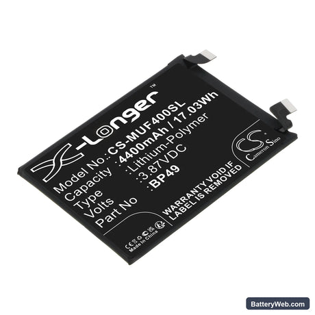 Poco F4 5G Replacement Battery, 3.87V, 4400mAh, Li-Polymer 1