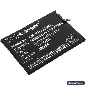 Redmi Note 9T Replacement Battery, 3.85V, 4900mAh, Li-Polymer 1
