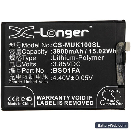 Xiaomi Black Shark Replacement Battery, 3.85V, 3900mAh, Li-Polymer 3