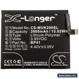 Redmi K20 Replacement Battery, 3.85V, 3900mAh, Li-Polymer 3