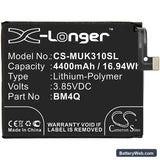Xiaomi K30 Pro Replacement Battery, 3.85V, 4400mAh, Li-Polymer 3
