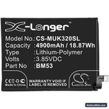 Xiaomi Mi 10T 5G Replacement Battery, 3.85V, 4900mAh, Li-Polymer 3