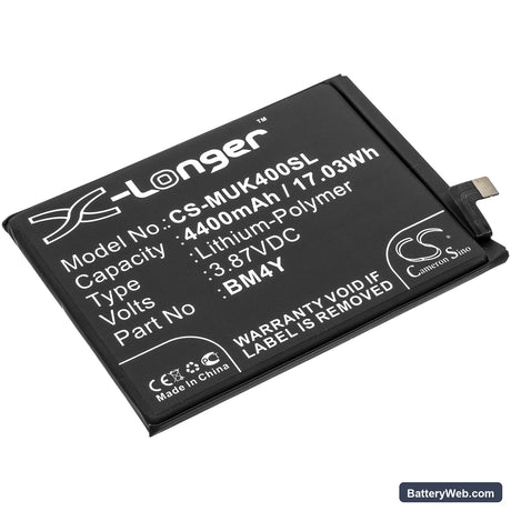 Redmi K40 5G Replacement Battery, 3.87V, 4400mAh, Li-Polymer 1