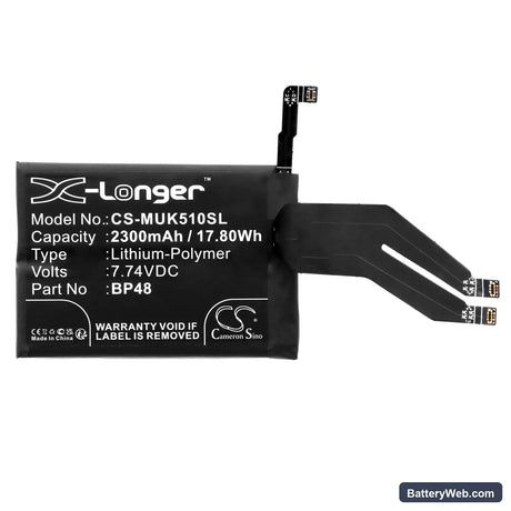 Redmi K50 Gaming Edition Replacement Battery, 7.74V, 2300mAh, Li-Polymer 3