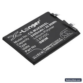 Redmi K60 Replacement Battery, 3.87V, 5400mAh, Li-Polymer 1