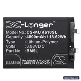 Redmi K60 Pro Replacement Battery, 3.88V, 4800mAh, Li-Polymer 3
